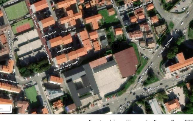 Calle Madre Soledad de Santander, donde ocurrieron los hechos.