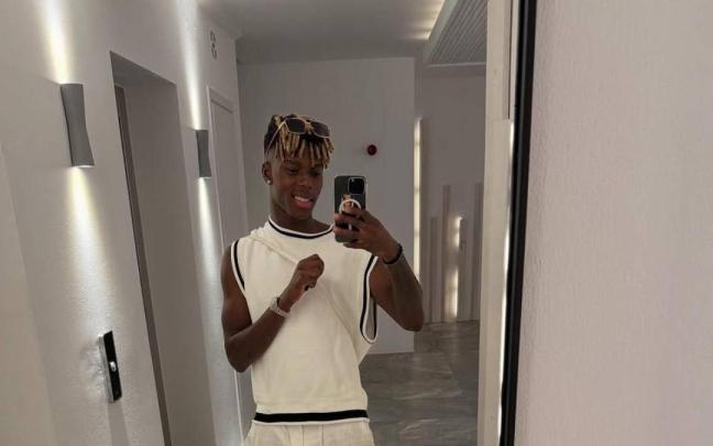 Nico Williams en Mykonos. / Instagram @nicolas_williams9 Nico Williams en Mykonos.