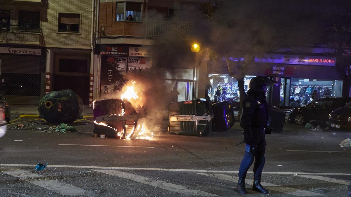 Disturbios en Pamplona antes del Osasuna-Athletic de Copa