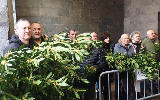 Los ramos serán protagonistas en las calles de Azkoitia la mañana del 29 de marzo.