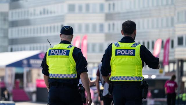 Imagen de archivo de policías suecos.