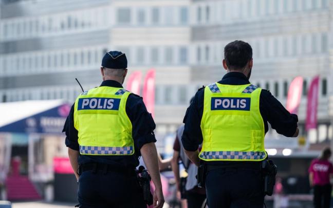 Imagen de archivo de policías suecos.