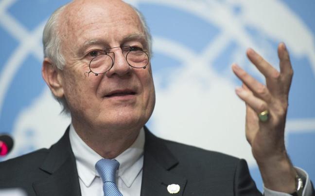 Staffan de Mistura, en una conferencia