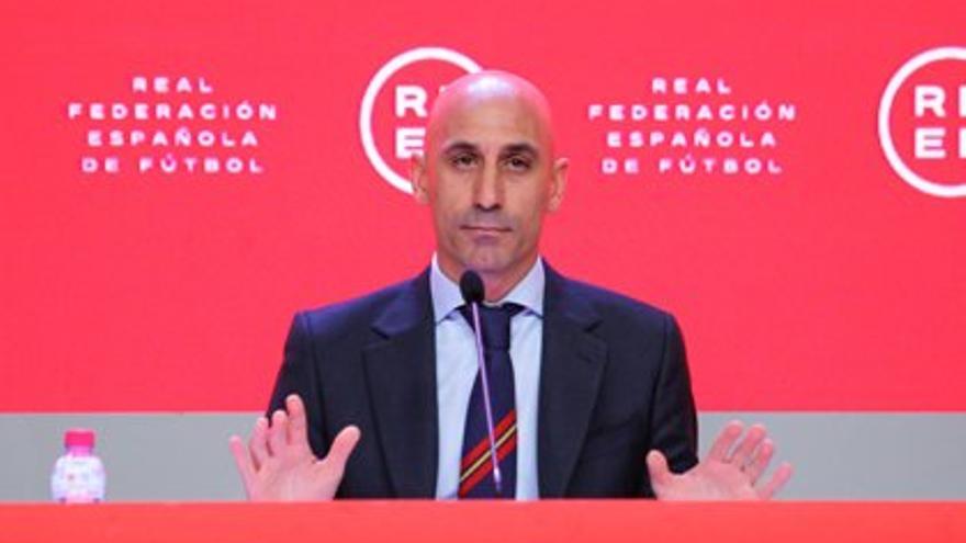 El presidente de la Federación Española de Fútbol, Luis Rubiales