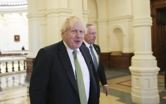 El ex primer ministro británico Boris Johnson en una foto de archivo. El ex primer ministro británico Boris Johnson en una foto de archivo.