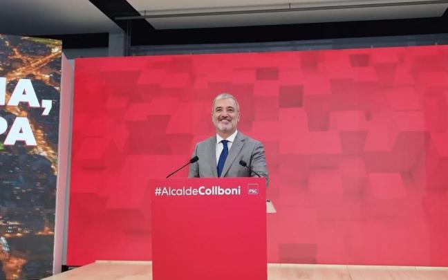 Jaume Collboni durante la presentación de su candidatura.
