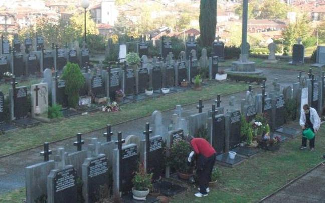 Imagen del cementerio de Oñati.