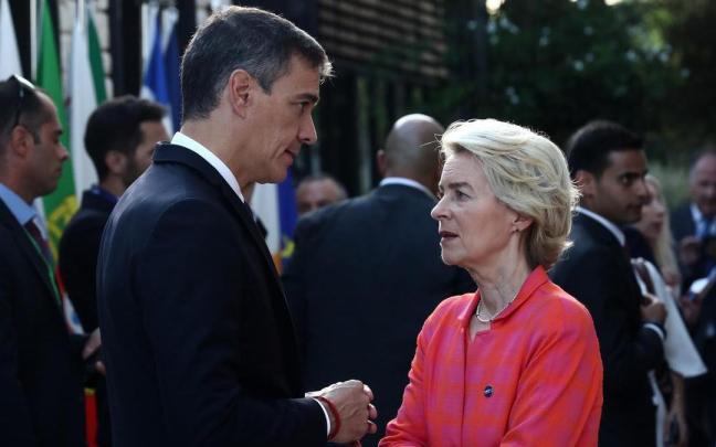 Pedro Sánchez junto a Von der Leyen en un anterior encuentro. / EP Pedro Sánchez junto a Von der Leyen en un anterior encuentro.