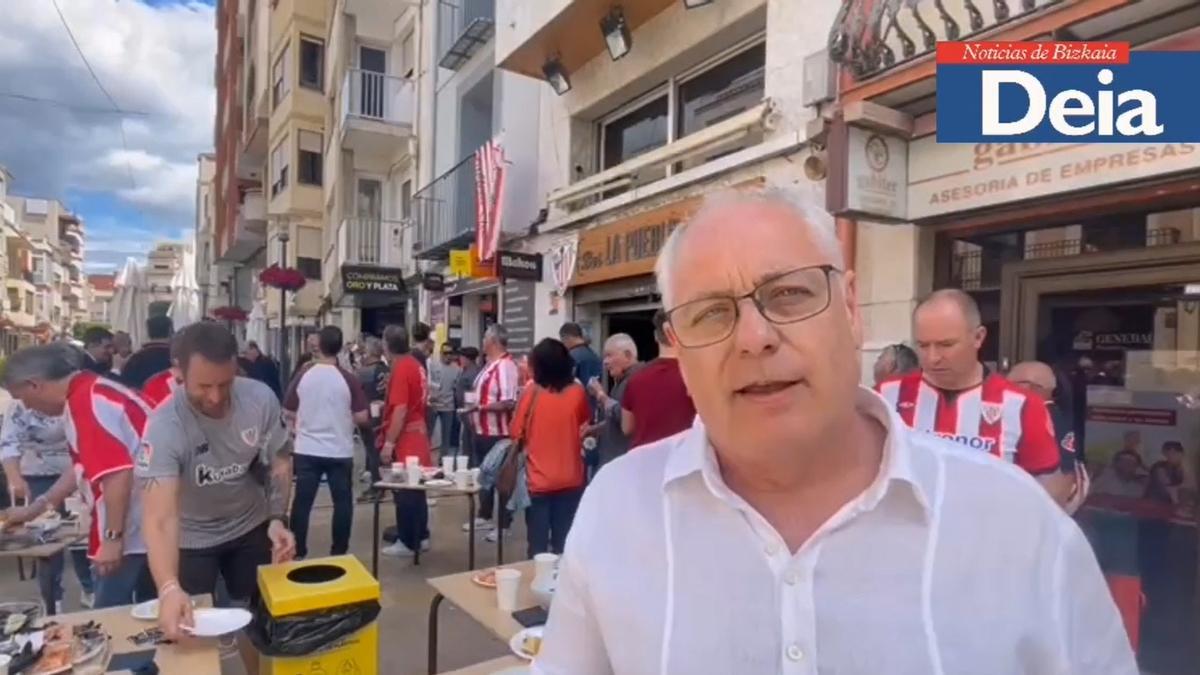 Francis Guardino, presidente de la Peña Athletic Vinaròs: “Es un orgullo poder celebrar este día rodeado de toda esta gente”
