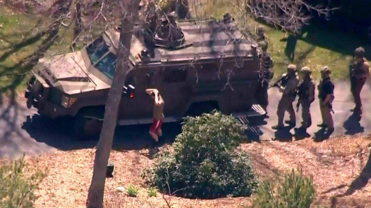 El momento de la detención de Teixeira.