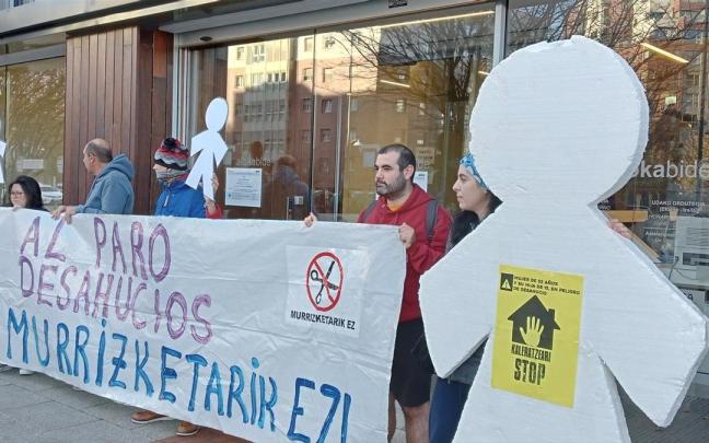 Protesta contra un desahucio.