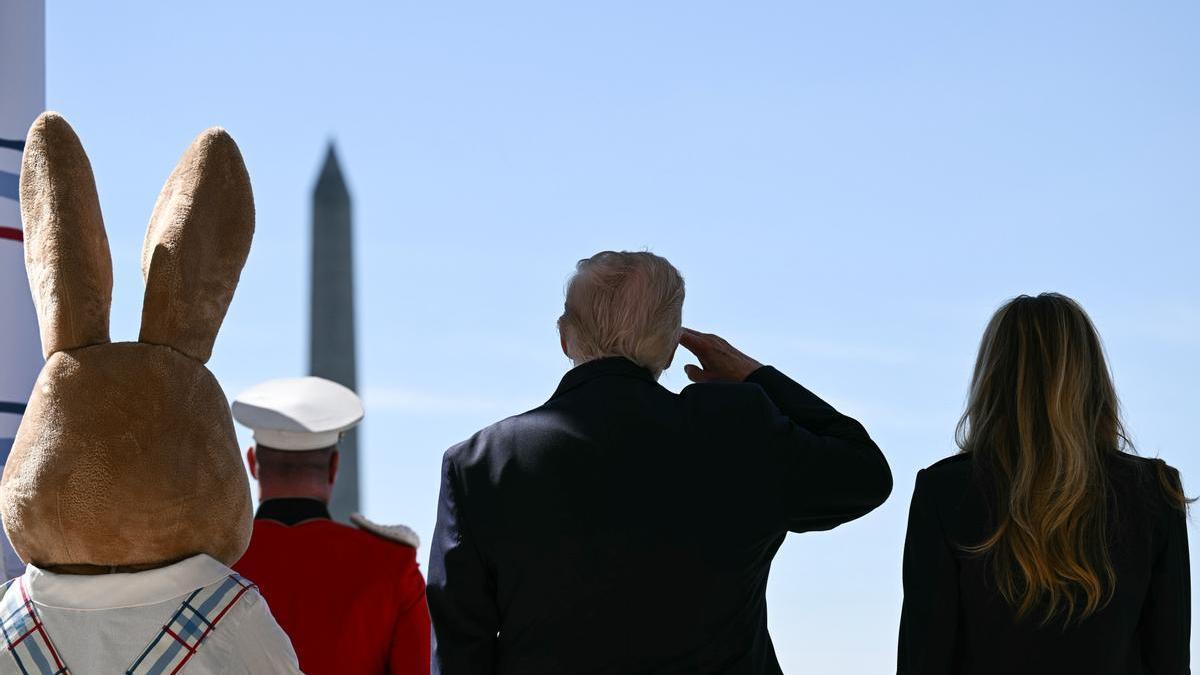 Donald Trump celebra la Pascua en la Casa Blanca.