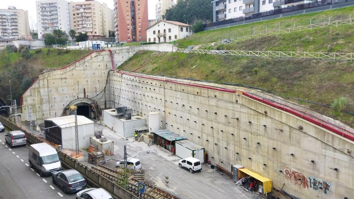 Las obras del Topo en la zona de Galtzaraborda