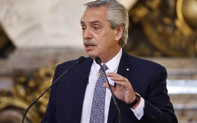 El presidente argentino, Alberto Fernández