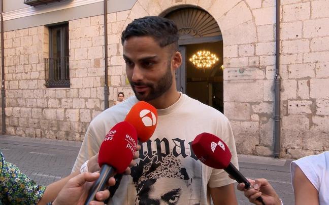 Lucas Burgeño a la salida de los juzgados.