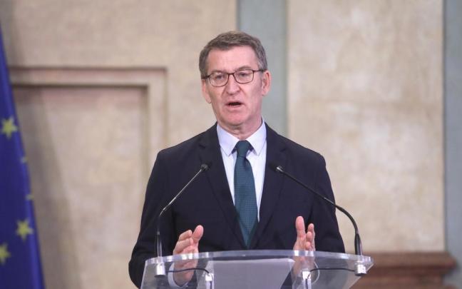 El presidente del Partido Popular, Alberto Núñez Feijóo