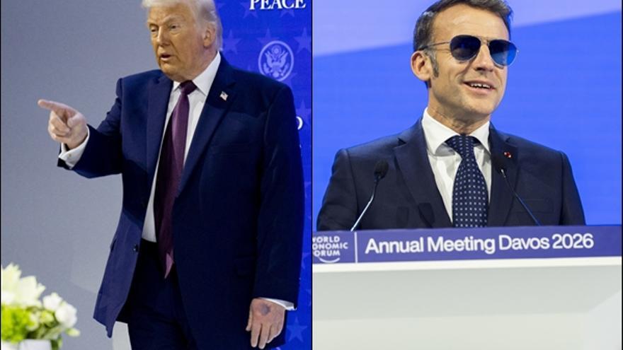 Trump y Macron.