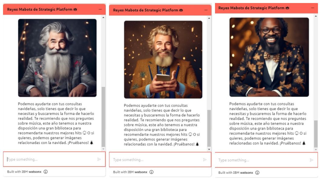 Melchor, Gaspar y Baltasar, los tres 'Reyes Mabots'.