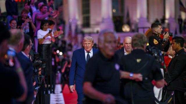 Trump, durante el evento de peleas de artes marciales mixtas (MMA) de la UFC celebrado el domingo en la Casa Blanca.