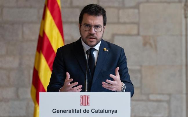 El presidente de la Generalitat, Pere Aragonès, tras la reunión con el presidente del Gobierno español, Pedro Sánchez. / EP El presidente de la Generalitat, Pere Aragonès, tras la reunión con el presidente del Gobierno español, Pedro Sánchez.