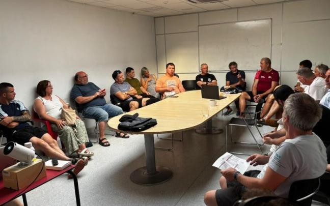 Un momento de la asamblea general celebrada este martes.