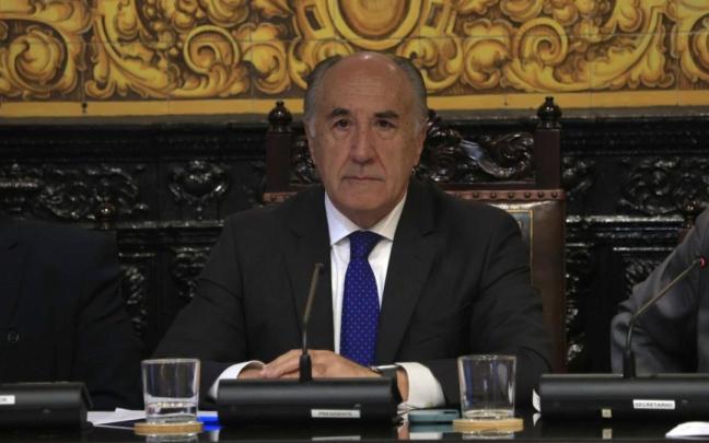 José Ignacio Landaluce durante un Pleno en el Ayuntamiento de Algeciras.