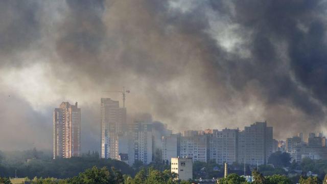 Imagen de archivo de la guerra de Ucrania