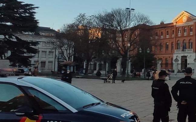 Dispositivo de la policía nacional en Valladolid.
