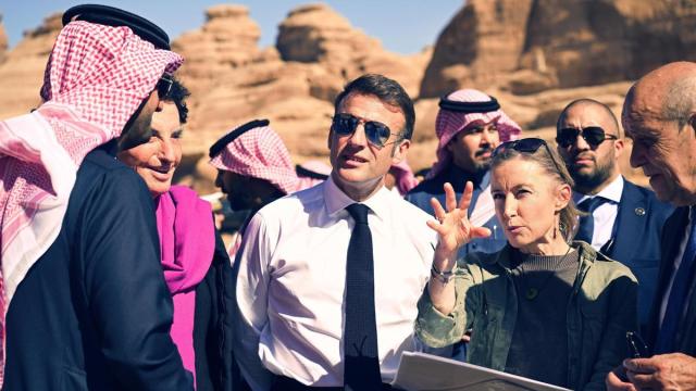 Macron, durante una visita a Arabia Saudí.