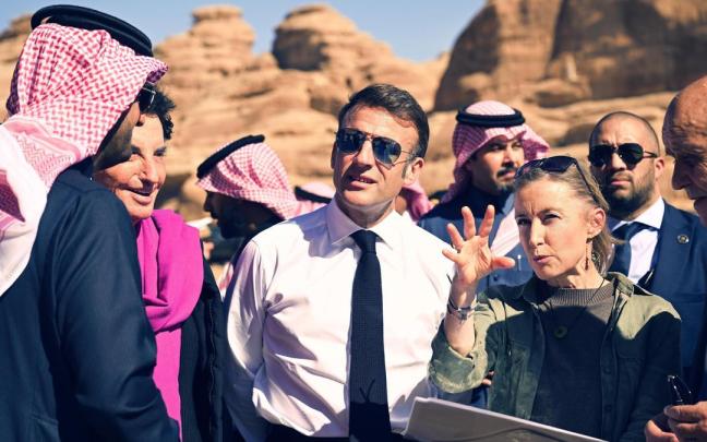 Macron, durante una visita a Arabia Saudí.