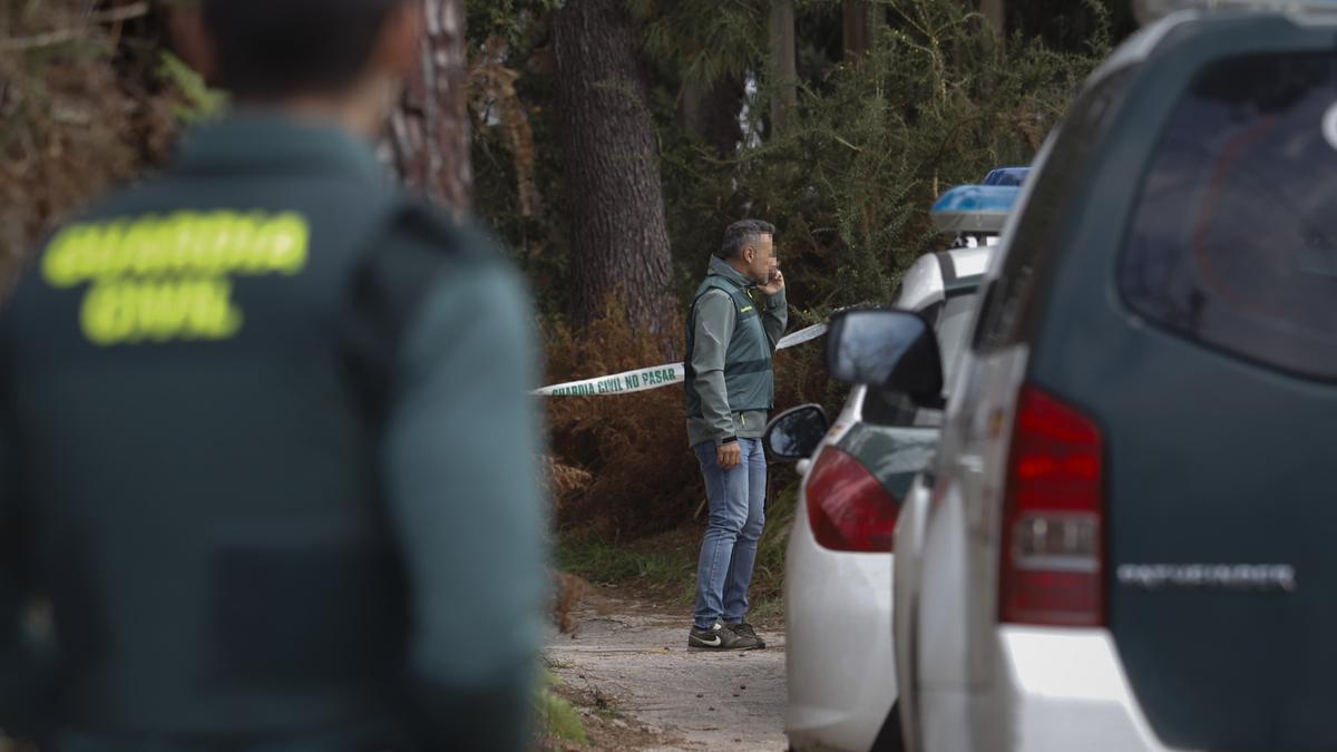 Dispositivo de búsqueda la Guardia Civil tras el asesinato de la mujer de Baiona.