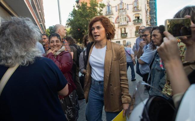 La regidora y número uno en el ayuntamiento de Barcelona por Esquerra, Elisenda Alamany, a su llegada al congreso. / EFE La regidora y número uno en el ayuntamiento de Barcelona por Esquerra, Elisenda Alamany, a su llegada al congreso.