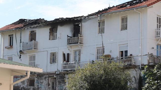 Incendio en un edificio de viviendas ubicado en el camino San Marcos. Iker Azurmendi