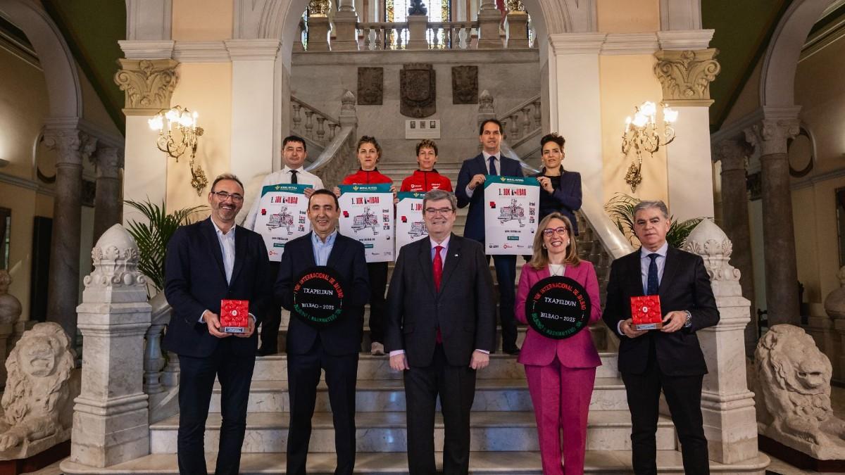 Juan Mari Aburto en la presentación del 10k Bilbao Rural Kutxa. 10KBILBAO.COM