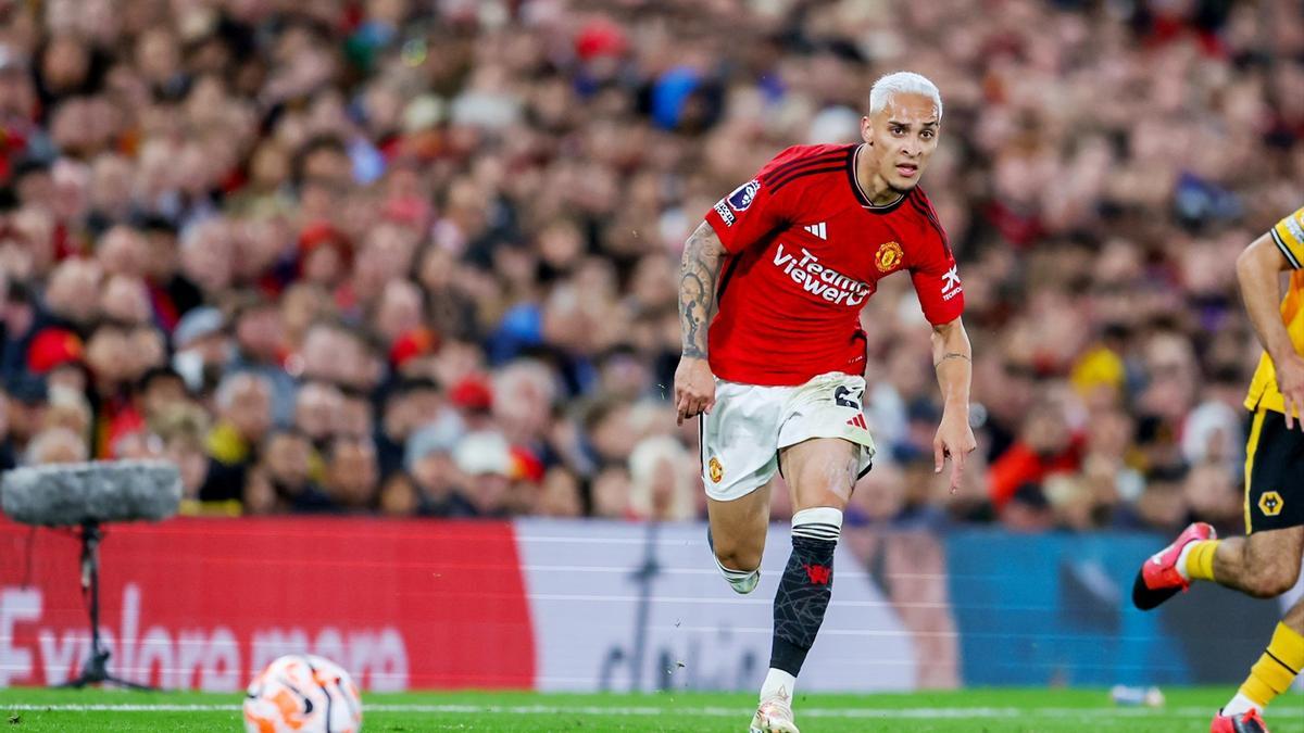 El jugador del Manchester United Antony.