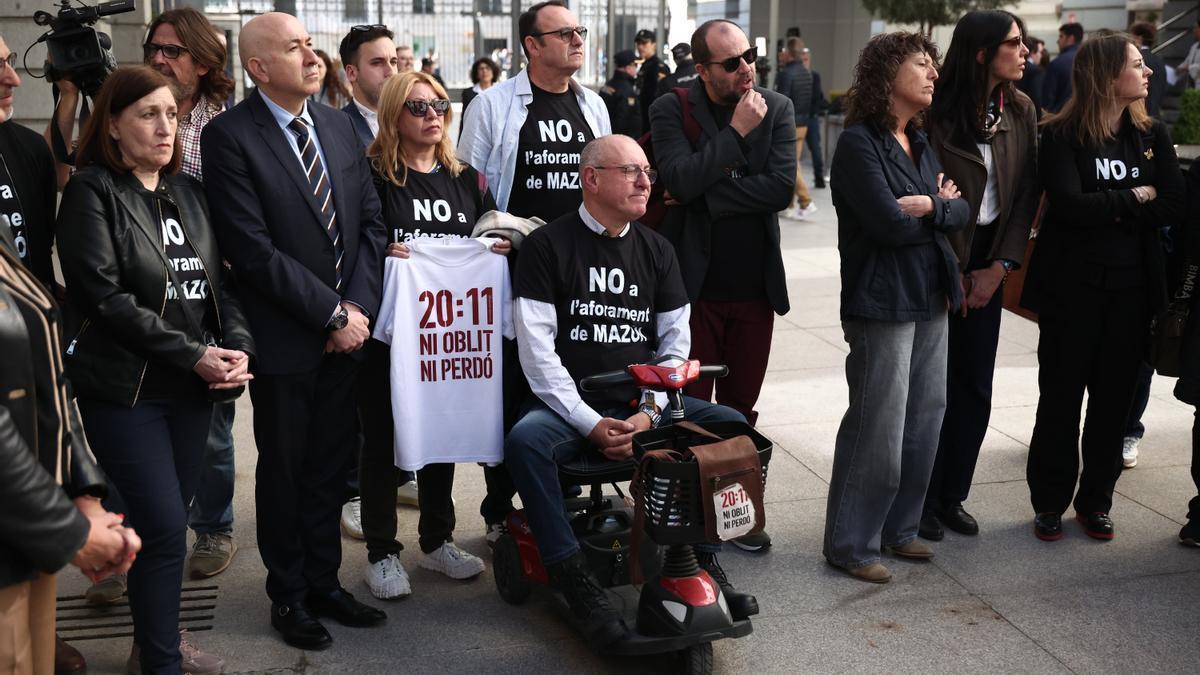 Víctimas de la dana durante un pleno en el Congreso de los Diputados