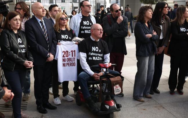 Víctimas de la dana durante un pleno en el Congreso de los Diputados