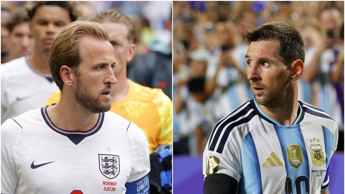 Harry Kane y Leo Messi, líderes en el duelo de semifinales entre Inglaterra y Argentina.