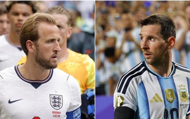 Harry Kane y Leo Messi, líderes en el duelo de semifinales entre Inglaterra y Argentina.