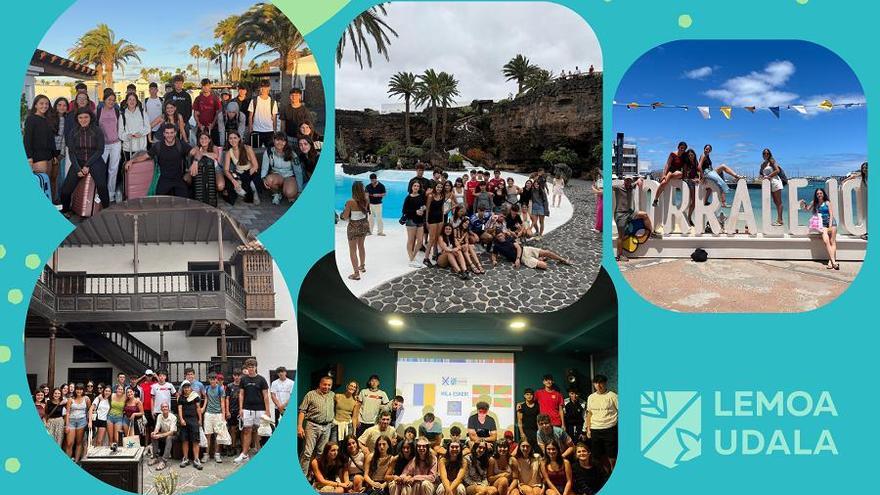 Grupos de jóvenes de Lemoa que ya se han beneficiado de esta experiencia