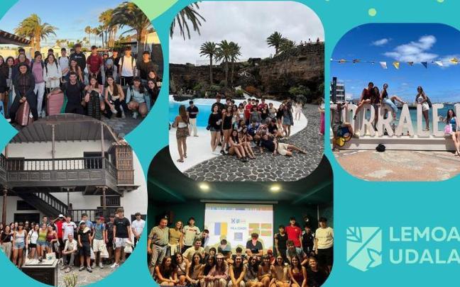 Grupos de jóvenes de Lemoa que ya se han beneficiado de esta experiencia