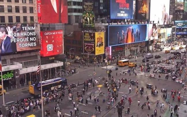 El anuncio contra Mazón en Nueva York.