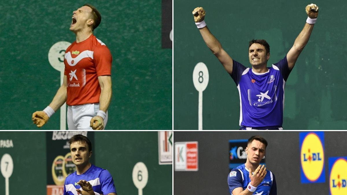 Iñaki Artola, Jon Ander Peña, Peio Etxeberria y Javier Zabala, semifinalistas del Cuatro y Medio de San Fermín.