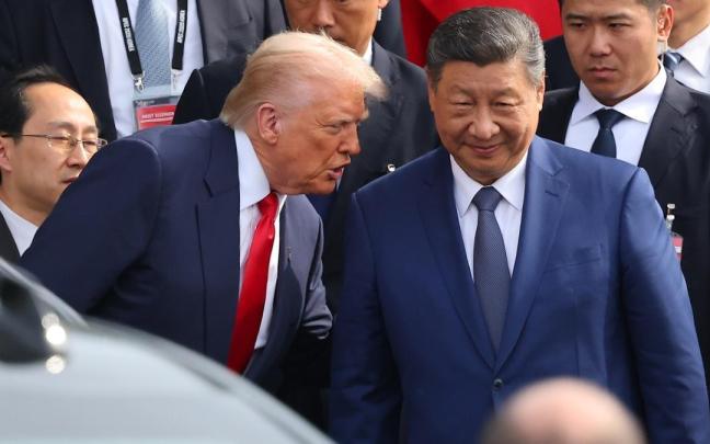 El presidente de China, Xi Jinping y su homólogo estadounidense, Donald Trump.