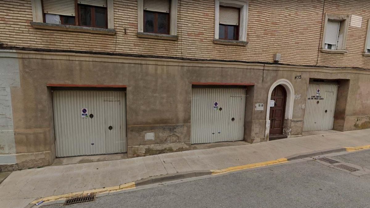 Portal donde ocurrieron los hechos, en la calle Mayor de Fitero.