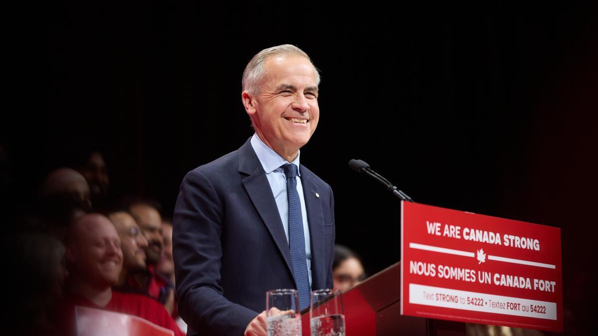 Mark Carney, ganador de las elecciones en Canadá.