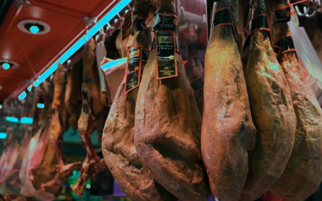 El jamón ibérico de cebo es uno de los alimentos que ha subido de precio