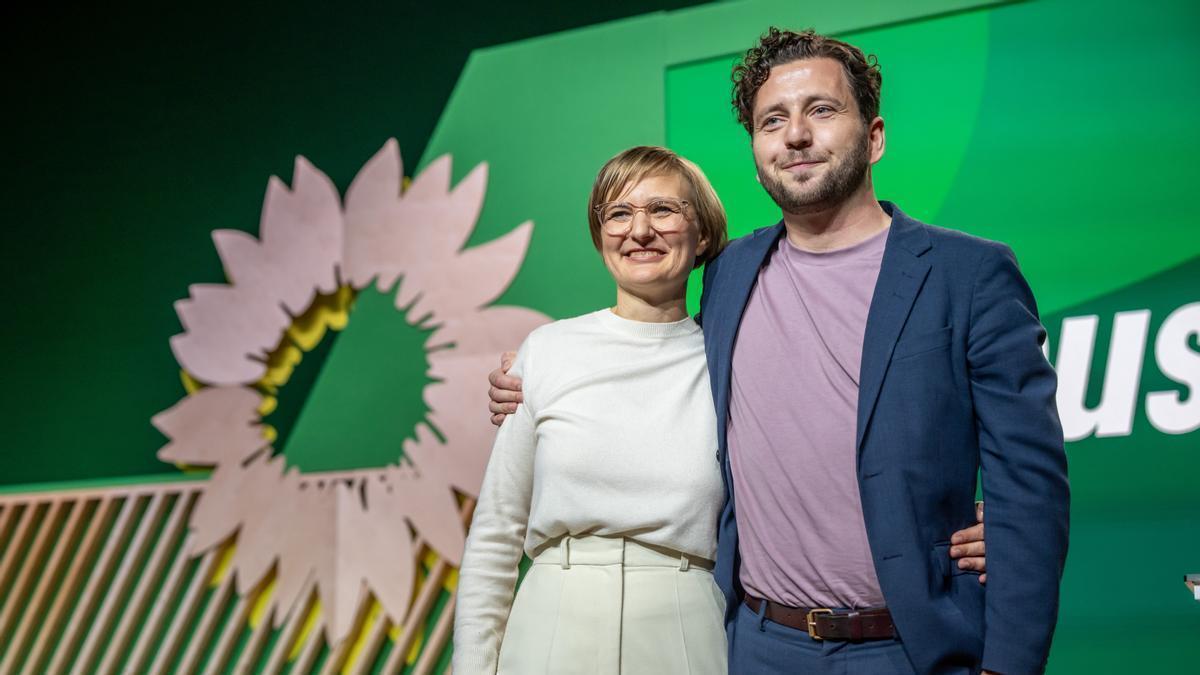 Franziska Brantner y Felix Banaszak, nuevos colíderes del partido Los Verdes