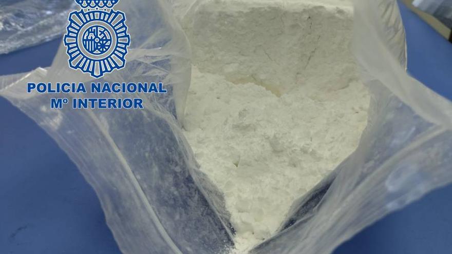 Cocaína de gran pureza intervenida.