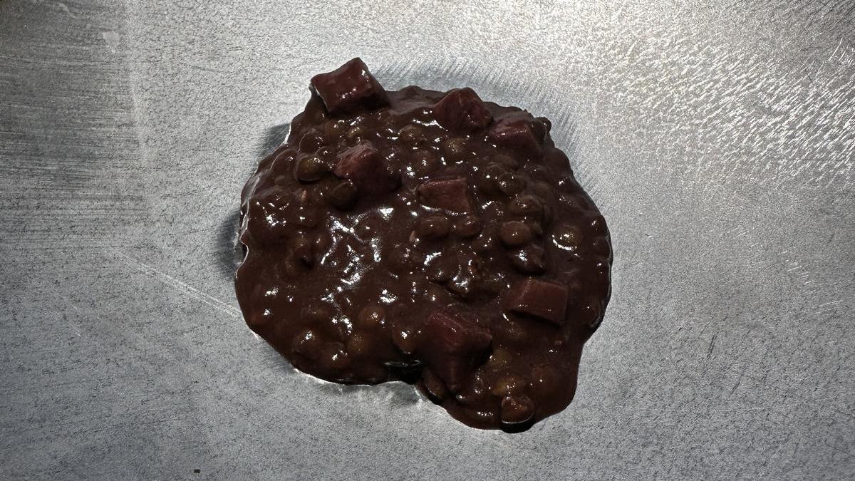 Guiso de lentejas.
